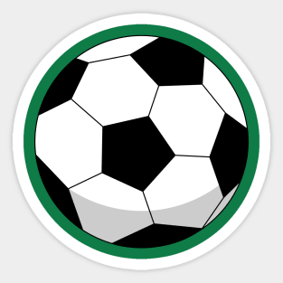 Cartoon Soccer Ball Sticker